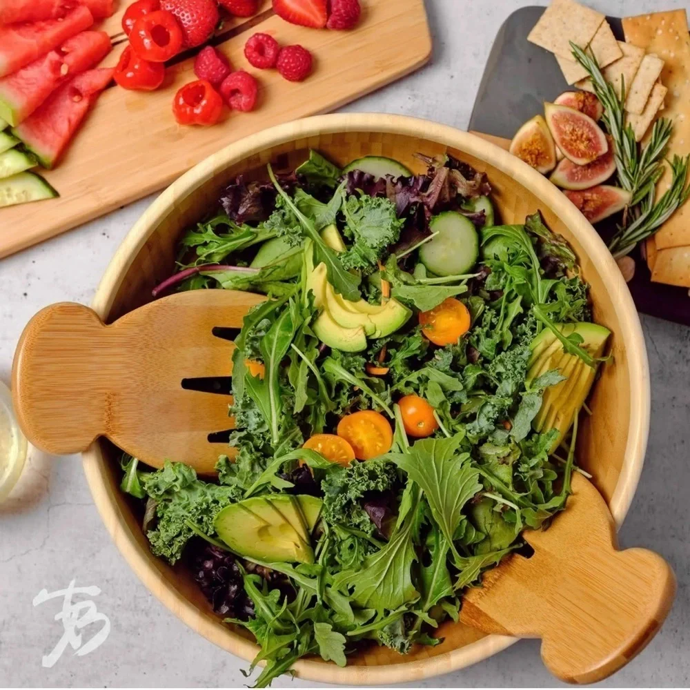 Totally Bamboo/ Salad Hans, server.  Few things make serving a salad enjoyable